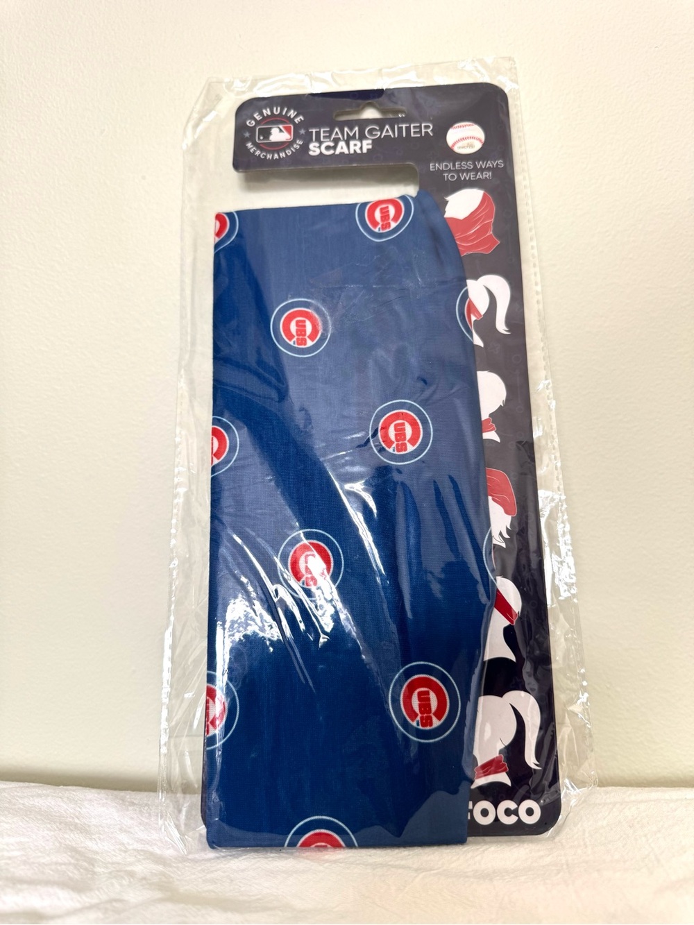 MLB Chicago Cubs Navy and Red Team Gaiter Scarf